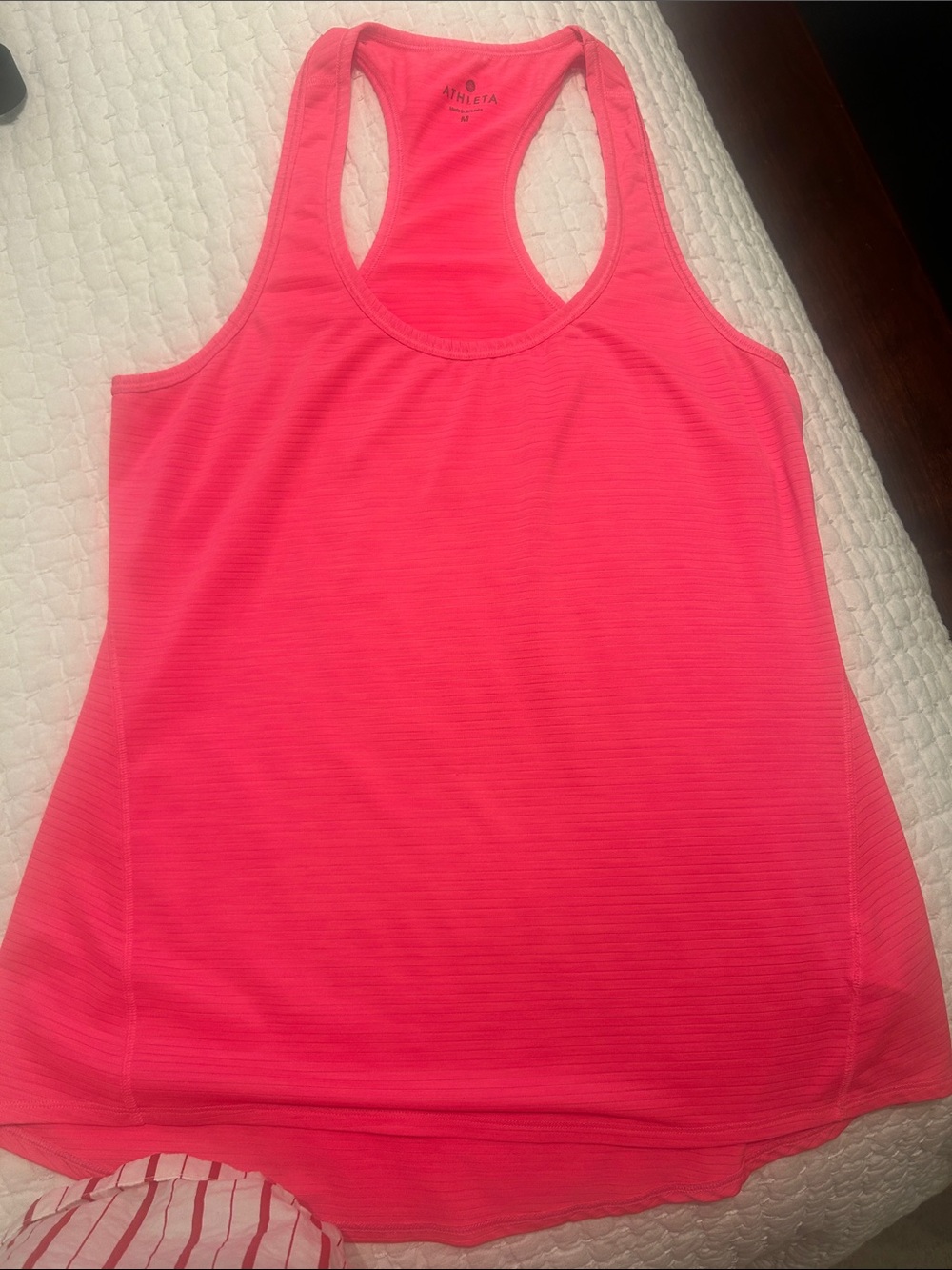 Athleta Neon Pink Racerback Workout Tank